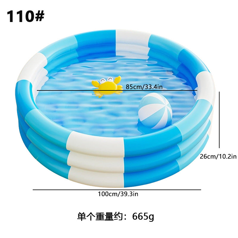 Cross-Border Children's Inflatable Swimming Pool Home Family Pool Thickened Plastic Baby Infant Swimming Pool Ocean Ball Pool