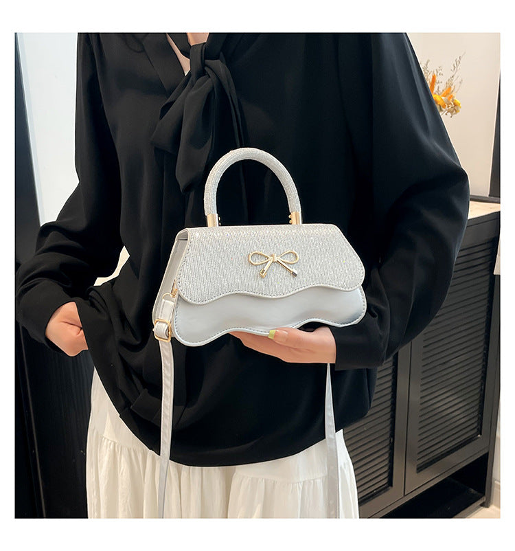 Fashion Trend Casual Simple Texture Baguette Bag2025Summer new style women's personalized shoulder crossbody bag