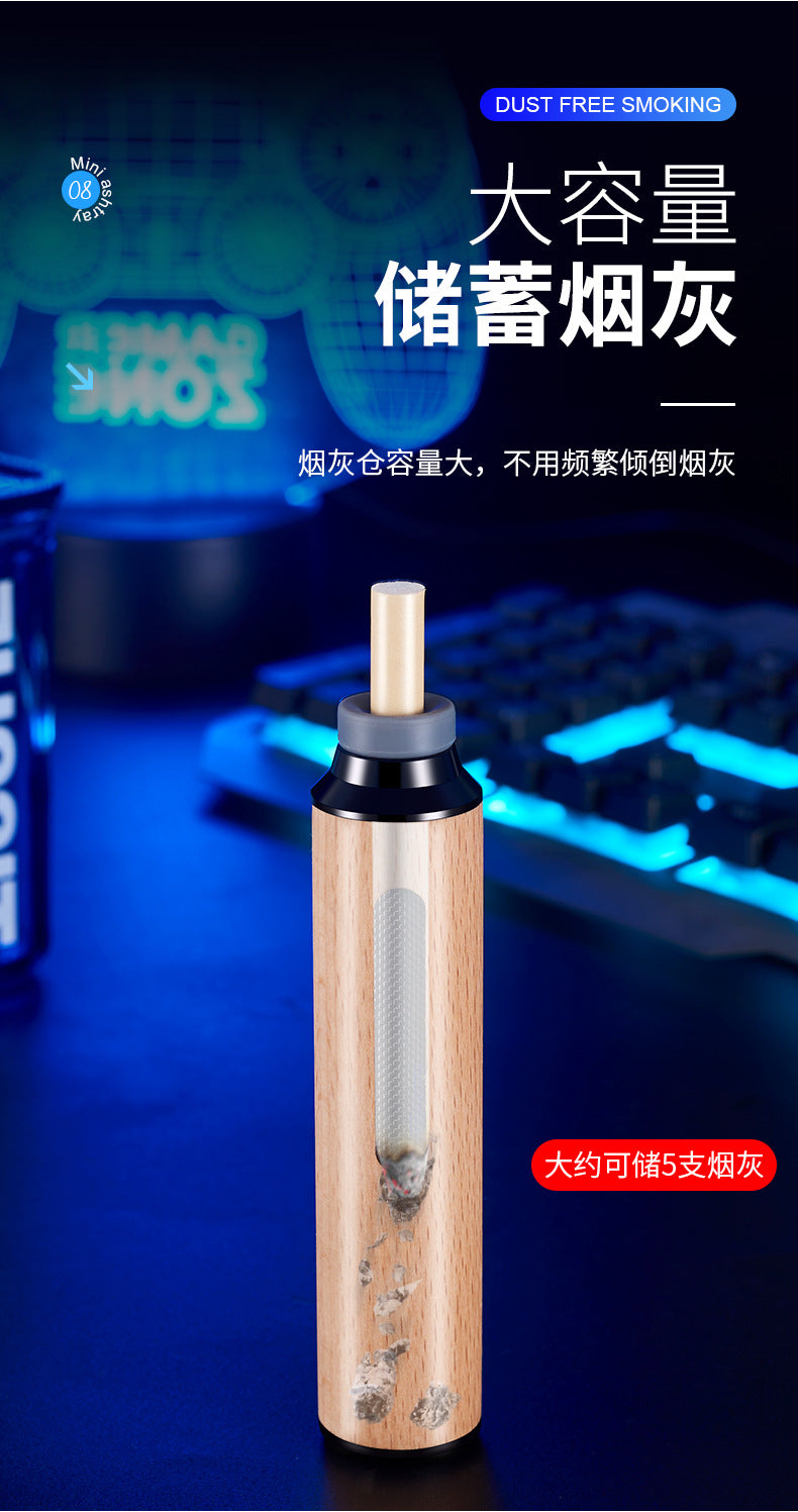 Car Ashtray Anti-ash Artifact Portable Car Ashtray Smoking Artifact Driving Lazy Anti-flying Ash Cigarette Holder