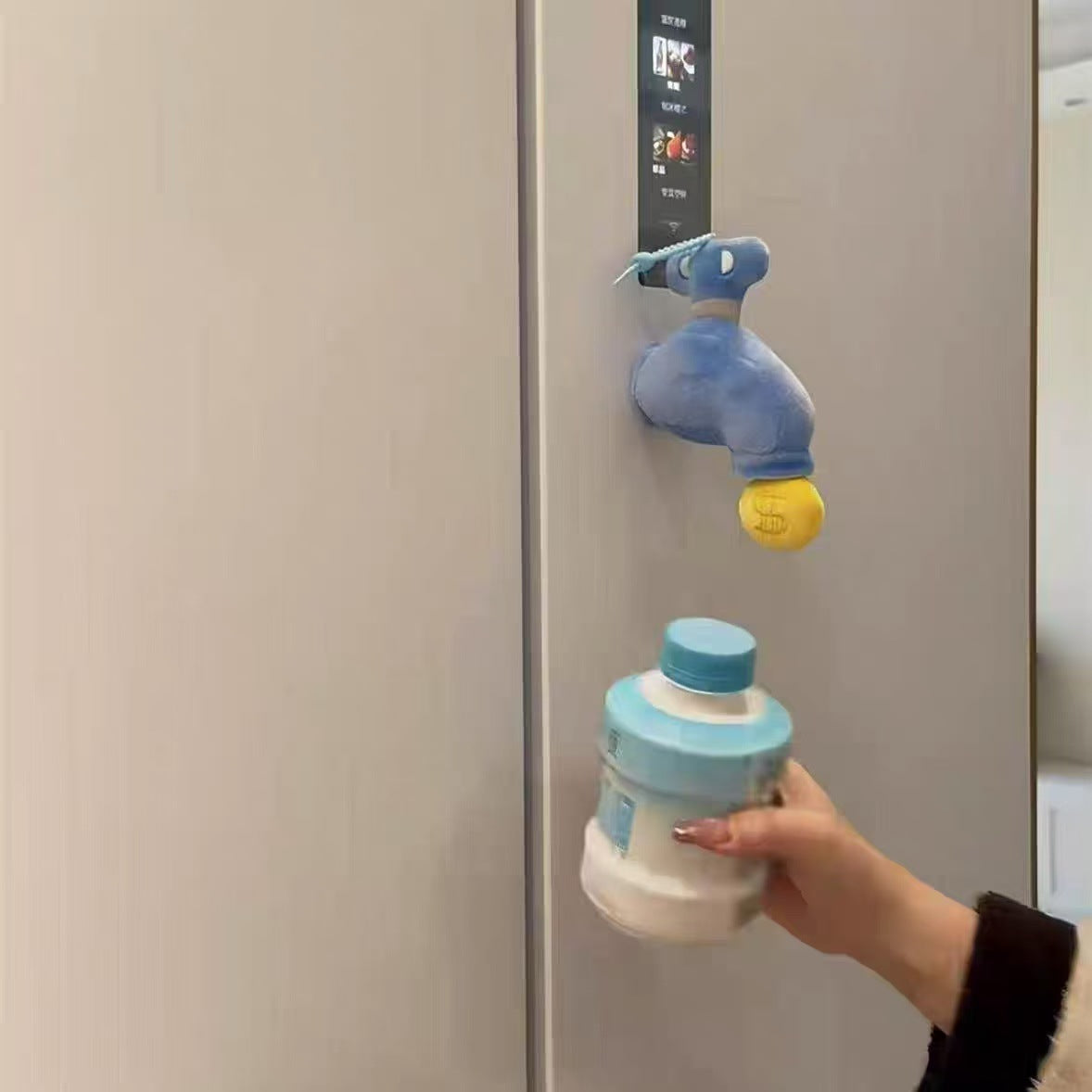 So rich that oil flows!2025New Year's New Faucet Magnetic Refrigerator Magnet Decoration Funny Creative Wall Magnetic Ornament