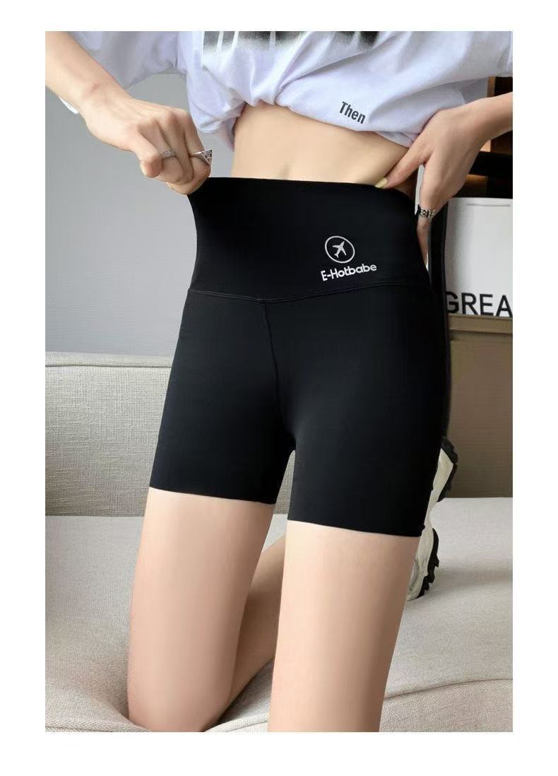 Anti-Exposure Base Yoga Shark Pants Safety Pants for Women, Summer Wear, Tummy Control, Hip Lift, Ice Silk Three-Five Shorts Wholesale