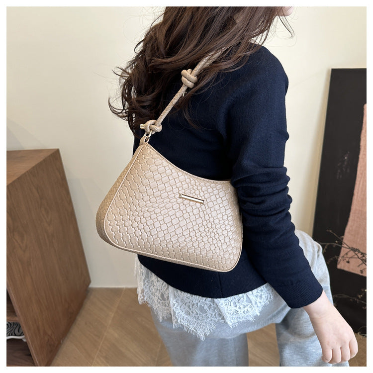 New Commuting Solid Color Underarm Bag Crossbody Bag Simple Fashion Single Shoulder Bag2025Spring Elegant Women's Handbag