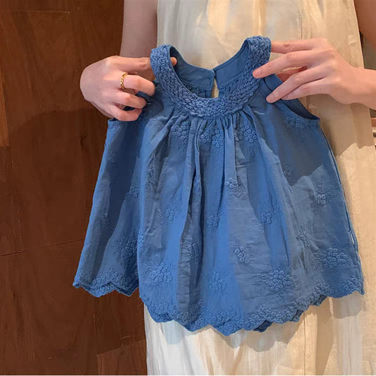 Sweet Little Girl Stylish Summer Outfit2025New Fashionable Toddler Tops for Girls Korean Style Two-Piece Set Trendy