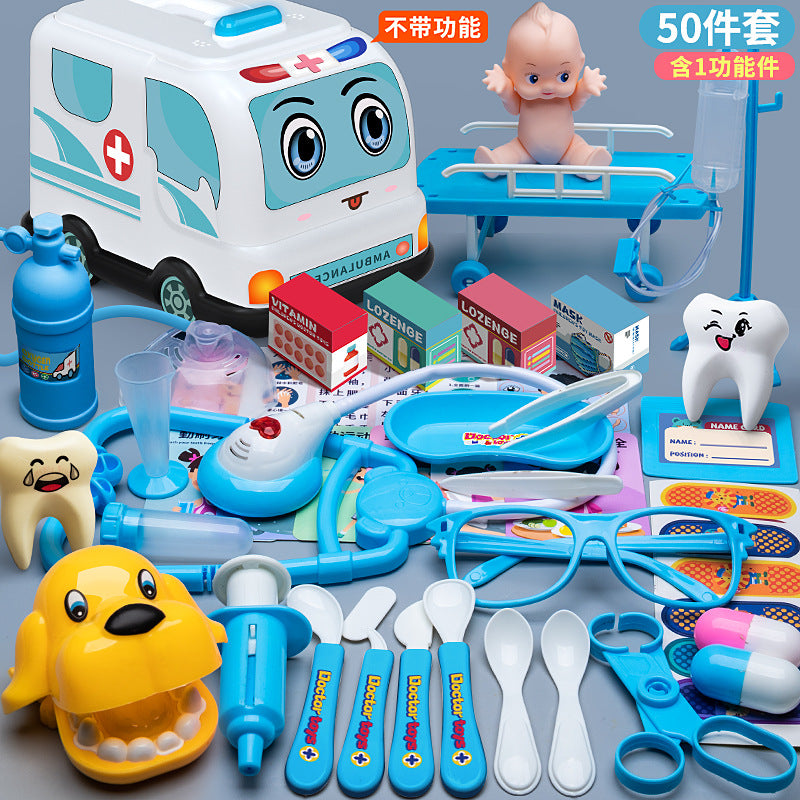 Children's Doctor Toy Set Tools Medical Kit Boys and Girls Pretend Play Nurse Injection Stethoscope Baby