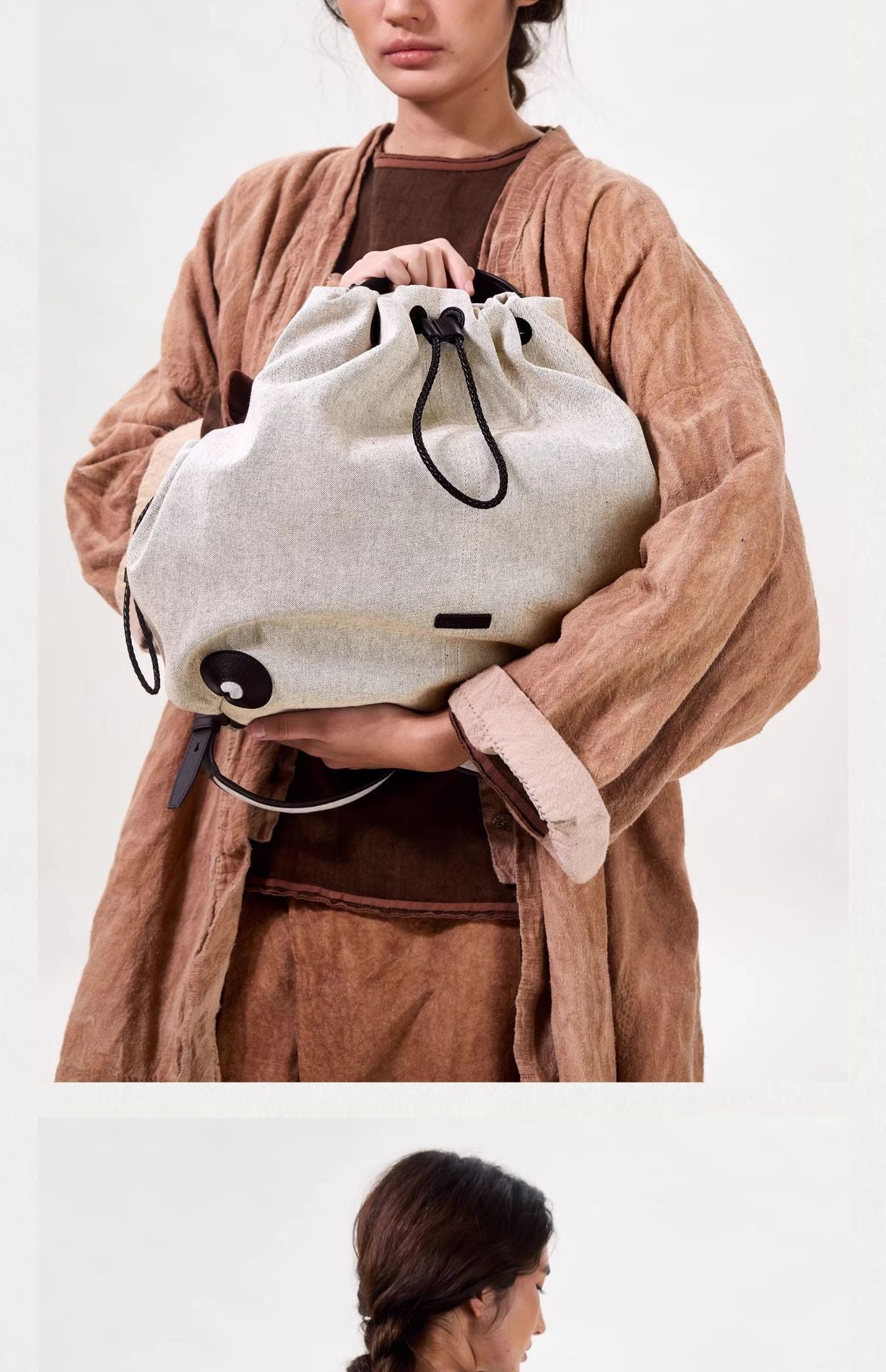 【Wen Qi Same Style】Songmont Yamashita Arimatsu Baina Series Women's Large Capacity Commuter Backpack Laptop Bag