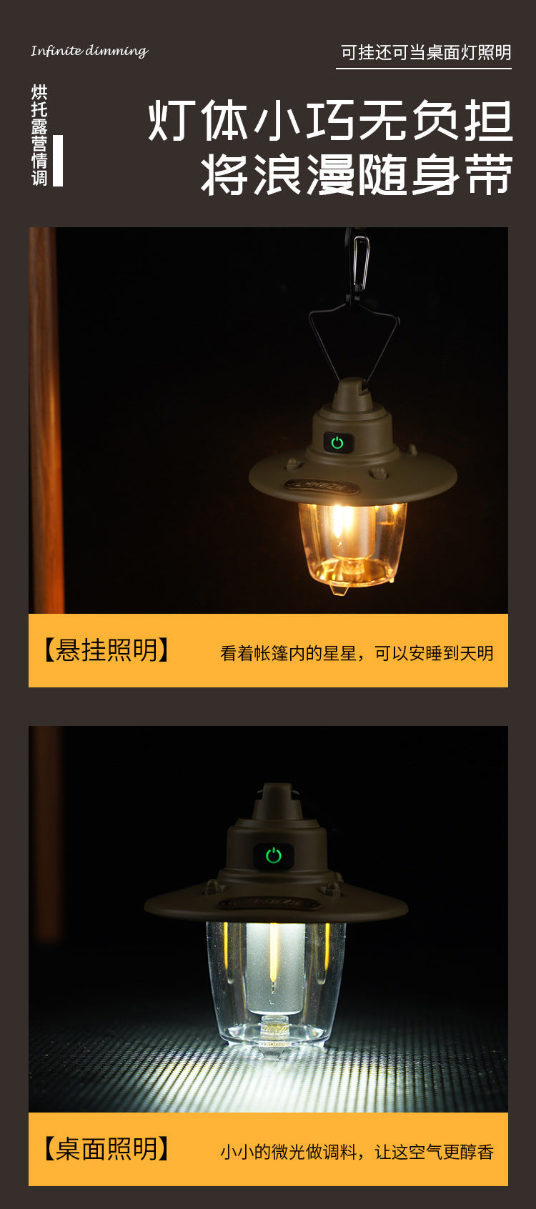 New Retro Camping Lantern Handheld Lantern Outdoor Camping Retro Lantern Lighting Lantern Rechargeable Tent Lantern Camp Lantern Wholesale