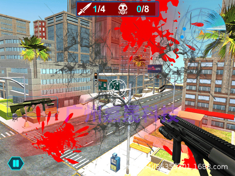 AR Gatling Internet Celebrity Game Gun Real Shooting Toy Gun Square Night Market Stall Metal gaming device