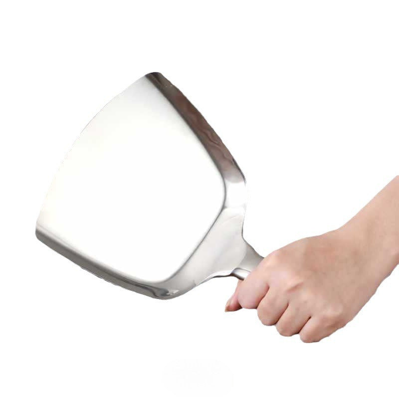 304Frying Spoon Frying Spatula Chef Stainless Steel Spatula Commercial Long Handle Serving Spoon Stir-frying Spoon Spatula Extended