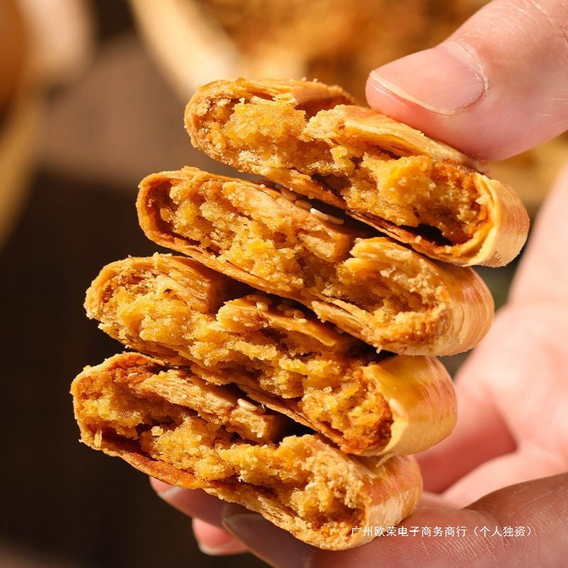 Buckwheat Pepper Salt Crispy Old-fashioned Beef Tongue Cake Pepper Salt Flavor Handmade Buckwheat Biscuit Cane Sugar Food Snacks Dropshipping