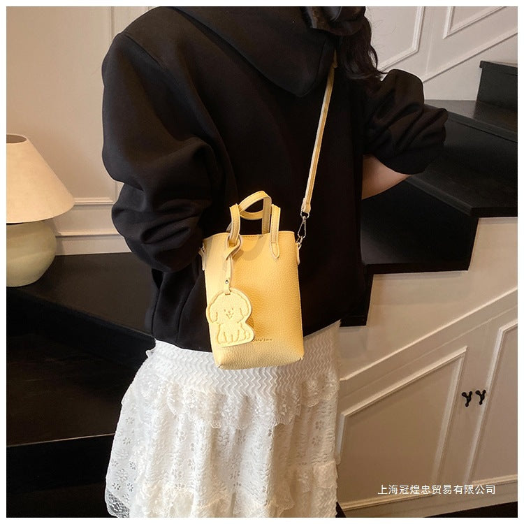 Women's Bag Single Shoulder Crossbody Bag Versatile Handbag New Simple Style Basket Fashionable Spring2025Fashion