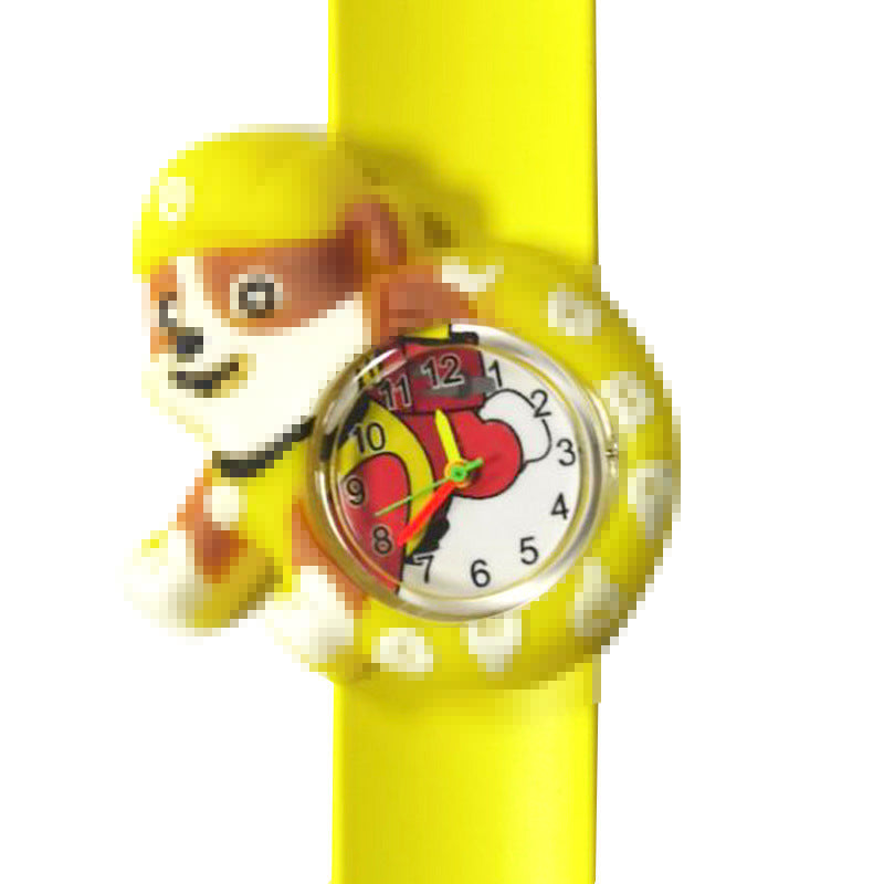 Children's Watch Cartoon Pat Watch Kindergarten Elementary School Silicone Toy Pat Circle Anime Peppa Pig Electronic Watch