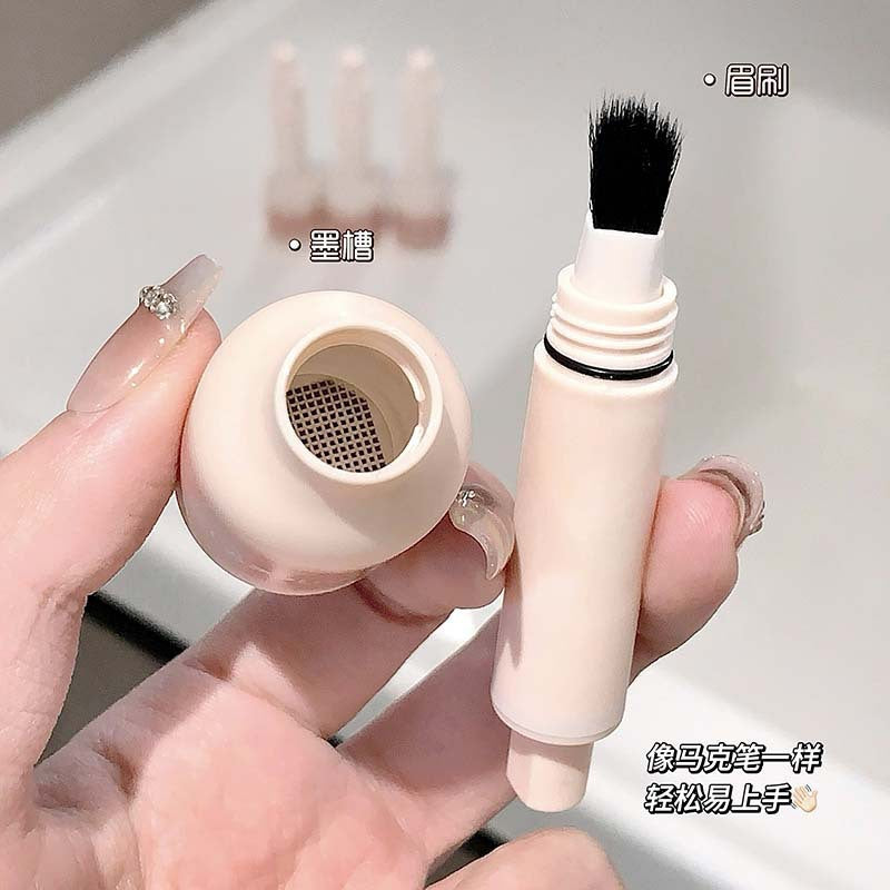 Cappuvini Large Eyebrow Brush Dye Eyebrow Cream Fluffy Water Eyebrow Pencil Dye Eyebrow Wild Eyebrow Hairline Pencil Press Cushion286