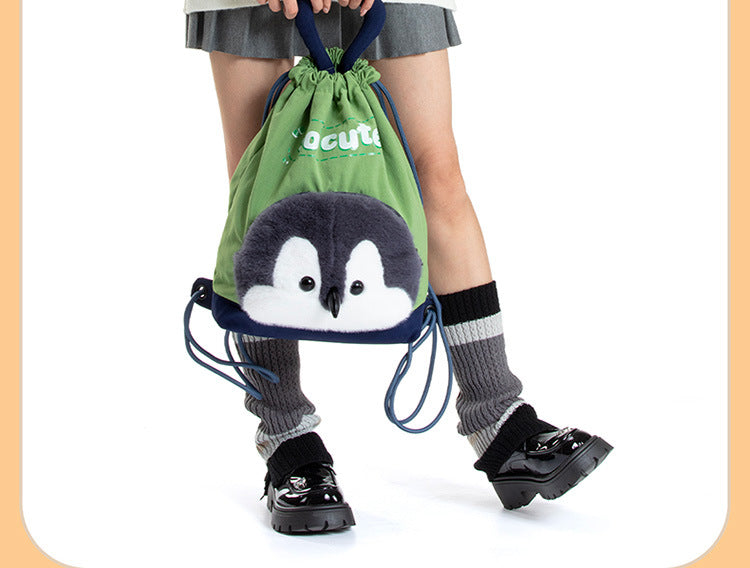 Mousse Rabbit Cartoon Backpack Drawstring Lightweight Plush Backpack Girly Heart Ugly Cute School Bag Cross-Border Foreign Trade Cloth Bag http://detail.1688.com/offer/964264265508.html