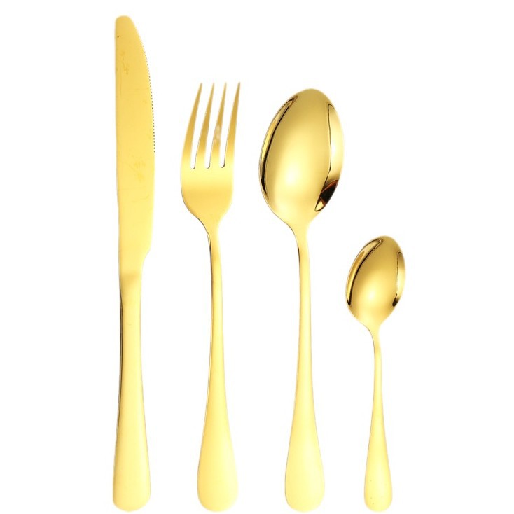 tableware set Stainless Steel Tableware1010Series Western Dining Rack Knife Fork Spoon24Set of Color Boxes