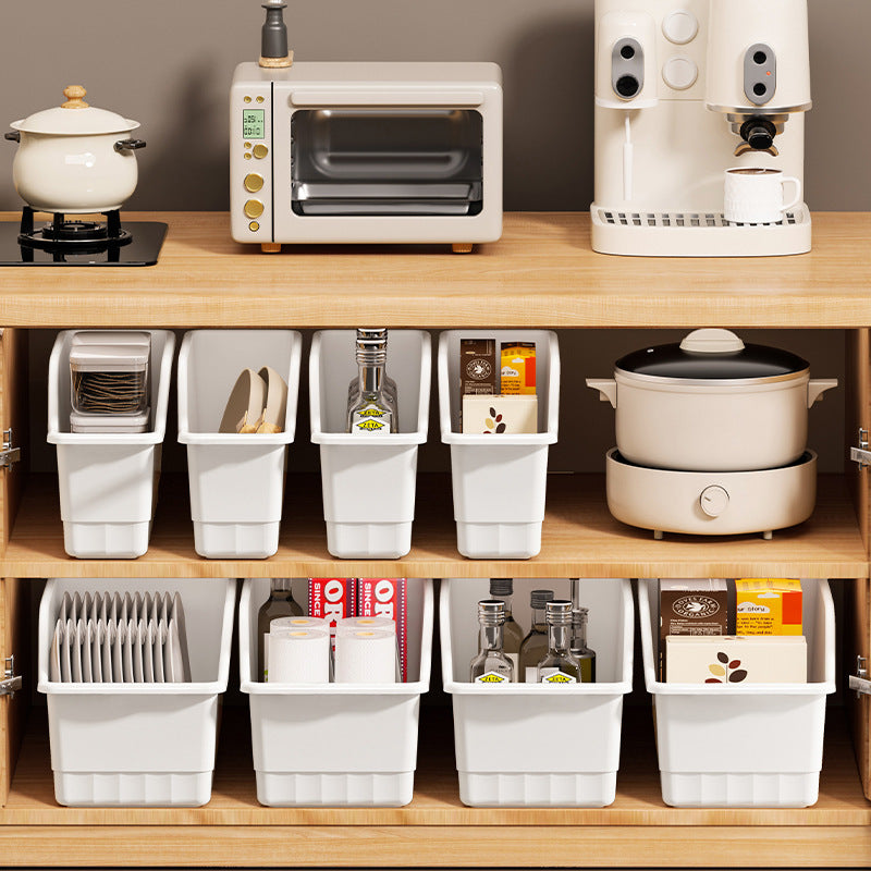 Cabinet Storage Box with Wheels Gap Sundries Kitchen Organizer Box Household Large Capacity Multifunctional Cabinet Storage Box