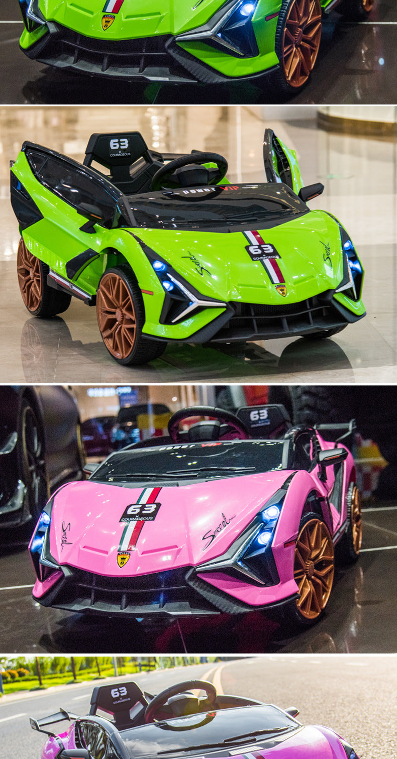 Suitable for Lamborghini Electric Car Toy Car, Ride-On Car for Kids, Universal Swing Remote Control Car for Children