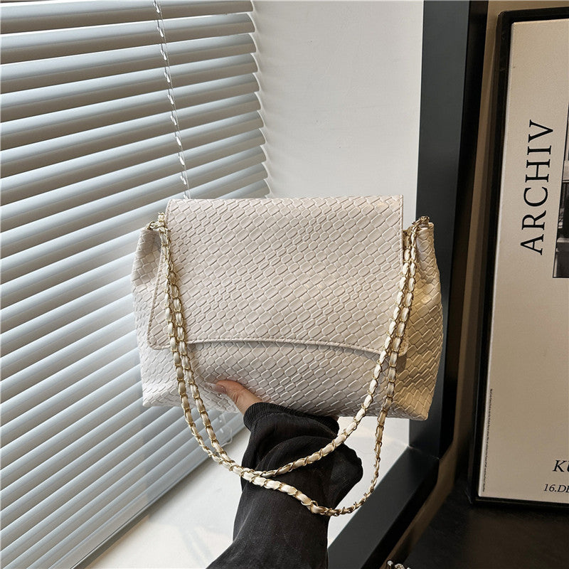 Korean Style ins Chain Bag Versatile Simple Large Capacity Shoulder Bag New Large Underarm Bag Commuter Bag