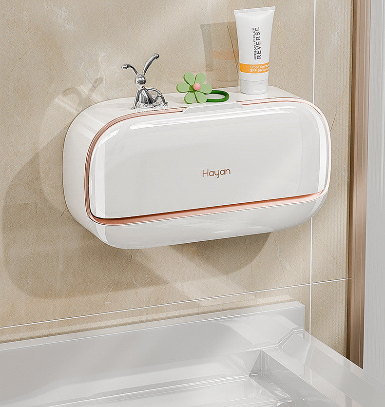 Cross-Border Hot-Selling Soap Holder Wall-Mounted Light Luxury Soap Holder Rack No-Drill Soap Box Draining Laundry Soap Box Convenient