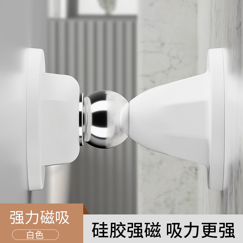 Short No-Drill Door Stopper Home Strong Magnetic Office Door Bumper Floor Magnetic Silicone Anti-Collision Door Back Stopper