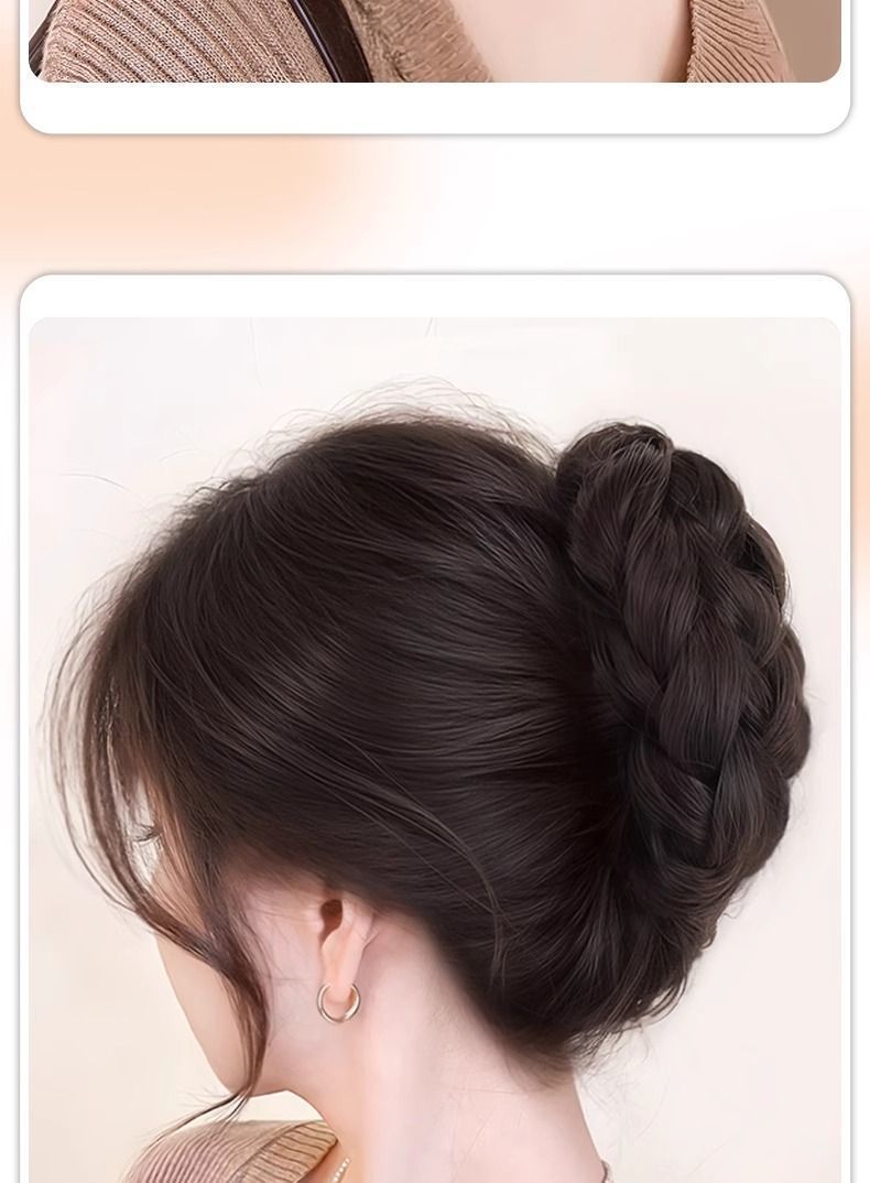 Bun Hair Claw Clip Princess Flower Bud Wig Braided Hair Bun Textured Hair Volume Increase Wholesale