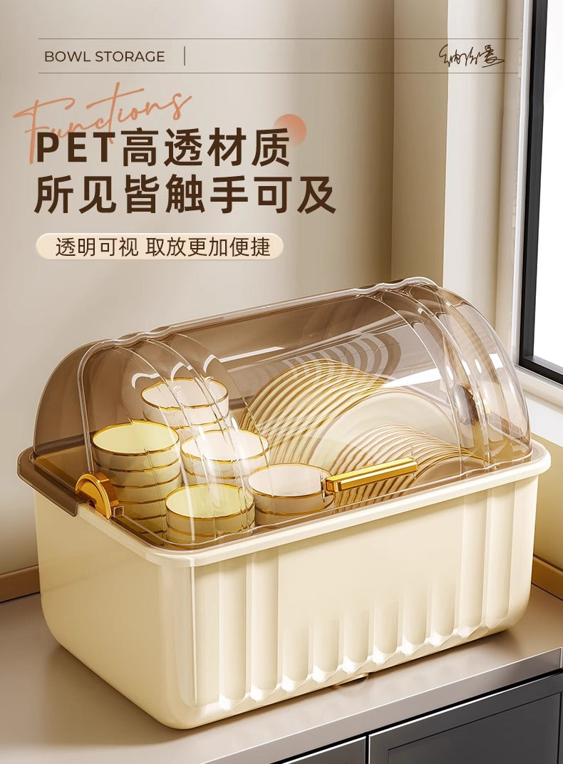 Dish Rack Storage Rack Bowl and Chopsticks Draining Rack Kitchen Bowl Plate Tableware Storage Box Countertop Bowl Storage Box for Home Use