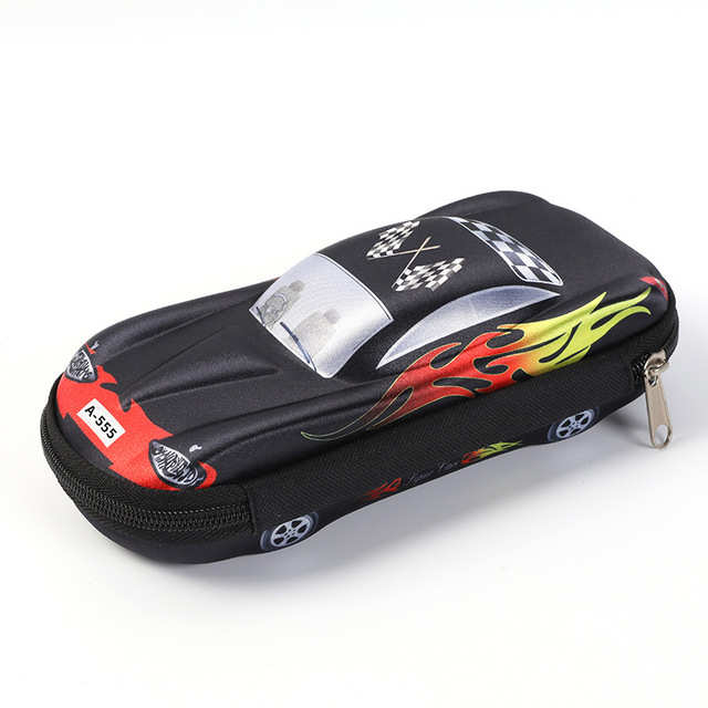 3D Racing car Pencil cases Cartoons school pencil case for c