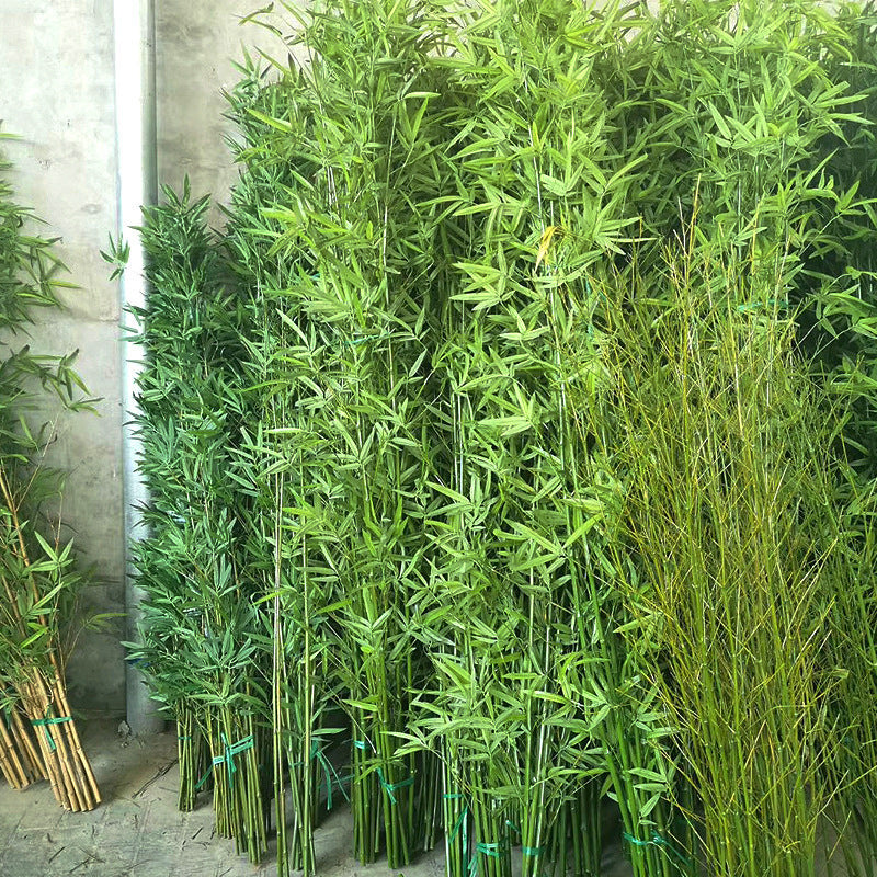 Artificial Bamboo Fake Bamboo Hotel Restaurant Home Indoor Partition Decoration Wholesale Green Plant
