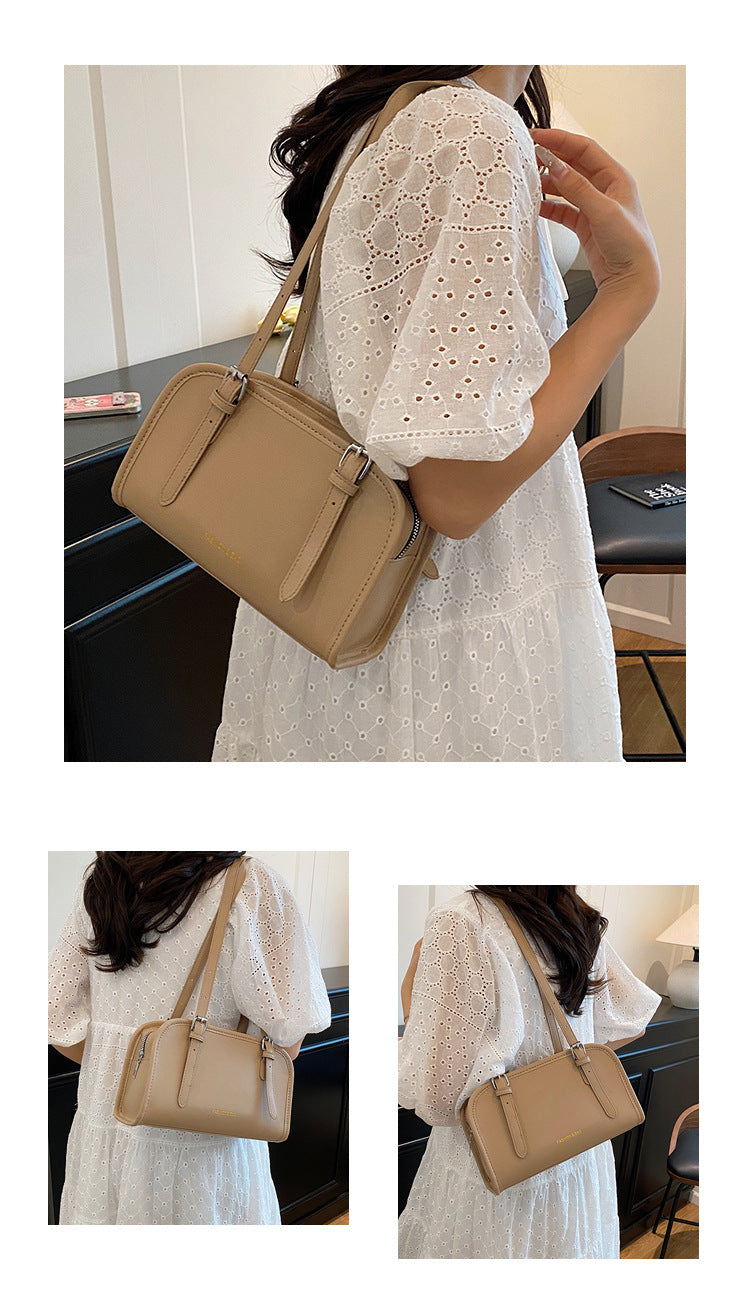 2025Spring New Crossbody Handbag Underarm Fashion Versatile Trendy Internet Celebrity Design High-Quality Texture Girlfriend Bag