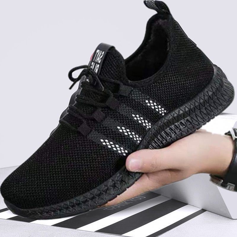 Men's Sneakers2024Spring New Trendy Casual Shoes Running Shoes Couple Shoes Mesh Flyknit Shoes Export