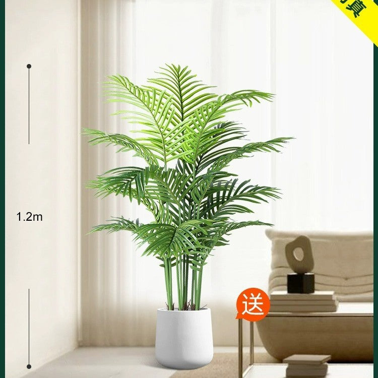 Artificial Green Plant High-End Light Luxury Anthurium Floor Potted Fake Flower Tree Indoor Living Room Bionic Plant Decorative Ornament