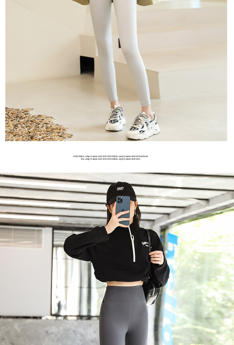 Brown Shark Pants for Women, Suitable for Spring, Autumn, and Summer, Thin Tight-Fitting Slimming Leggings, Tummy Control, Hip Lift, Yoga Barbie Pants