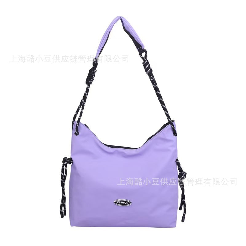 Fashion Simple Crossbody Bag for Women, Large Capacity Lazy Style Single Shoulder Tote Bag, Korean Version Versatile Commuting