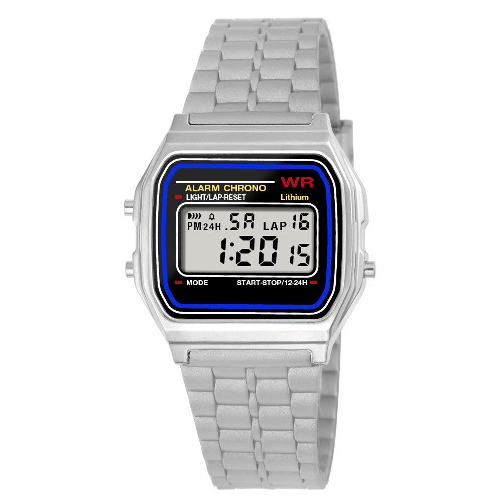 Foreign Trade LED Junior and high school students timing outdoor electronic watch men and women sports luminous alarm electronic watch wholesale