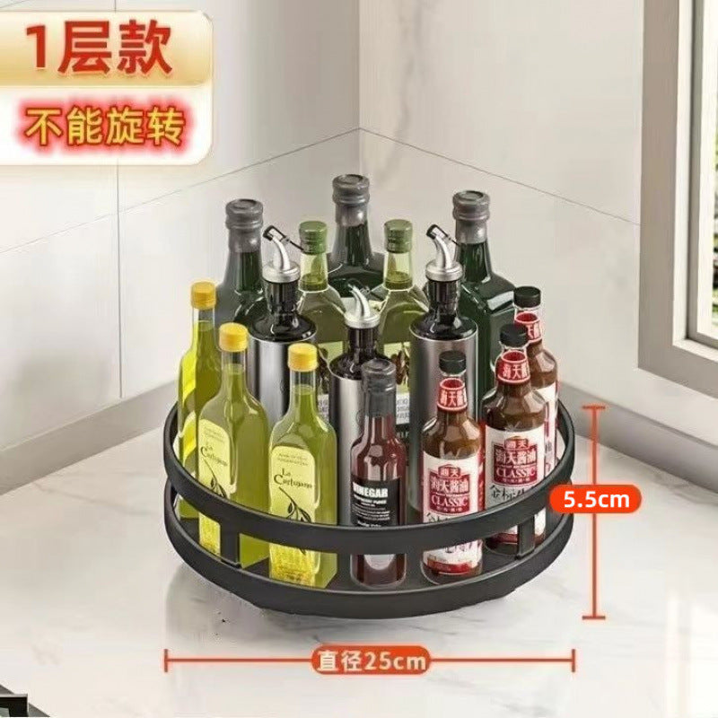 Kitchen Rotating Spice Rack Kitchen Countertop Supplies Seasoning Storage Rack360Rotating Kitchen Storage Rack Organizer