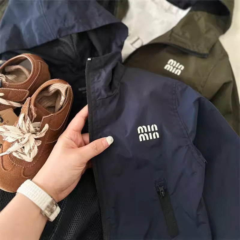 Sweet Little Chef Children's Set2025Autumn New Boys and Girls Hooded Letter Set Baby Workwear Two-Piece Set Trendy