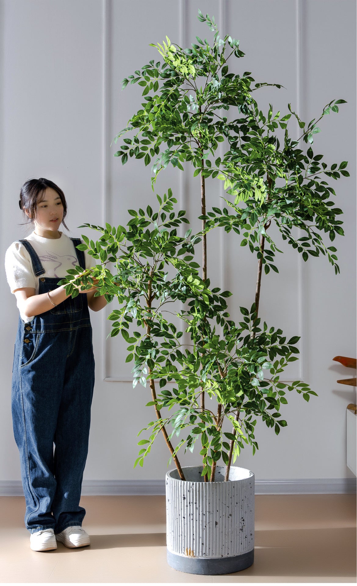 High-End Artificial Green Plant Elm Money Tree Banyan Tree Large Floor Plant Indoor Living Room Atmosphere Fake Tree Landscaping Decoration