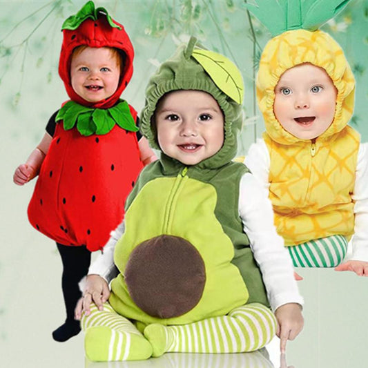 Christmas Halloween Baby Butterfly Costume Strawberry Costume Dress Fruit-Shaped Jumpsuit Performance costume