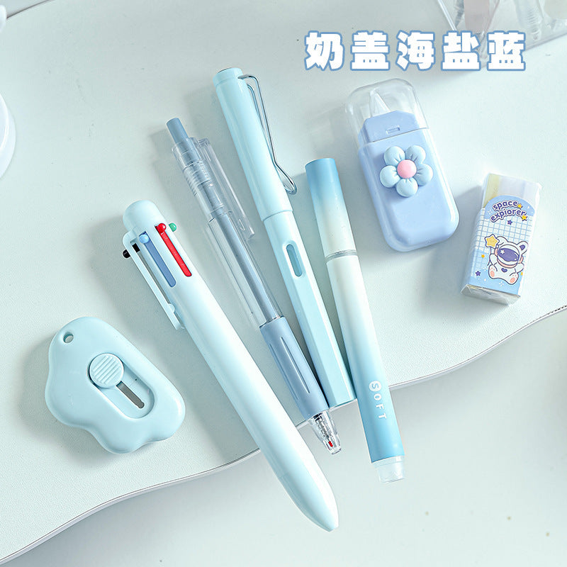 Back-to-School Season High-Value Stationery Set Cute Creative7Set of student class rewards study stationery gifts http://detail.1688.com/offer/905136369917.html