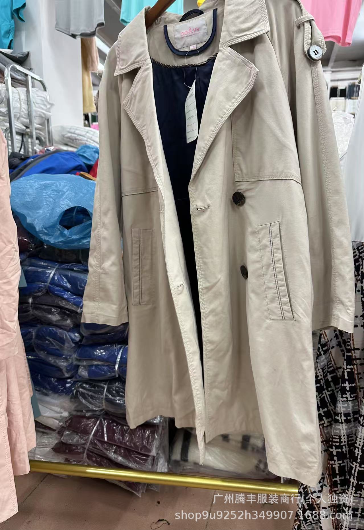 Women's Korean Style Trench Coat2024New Spring and Autumn British Style Mid-Length Petite Trendy Khaki Coat