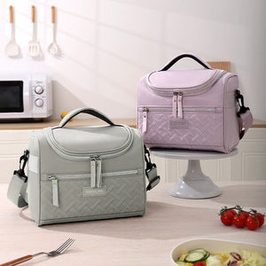 Runhui Croissant Lunch Bag Office Worker Lunch Box Handbag Student Lunch Box Bag Fresh-Keeping Ice Bag Outdoor Insulated Bag