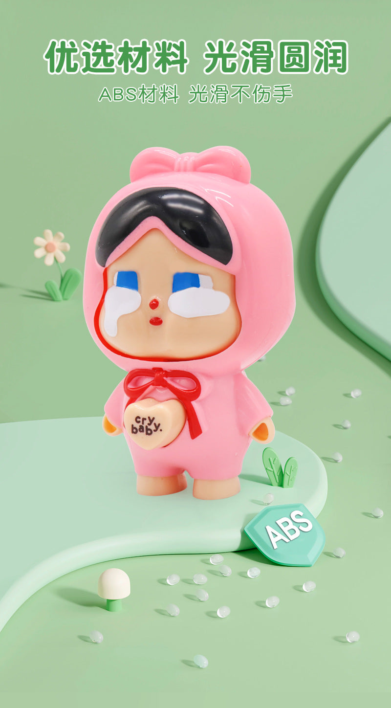 Internet Celebrity Crying Baby Face-Changing Doll Toy Keychain Backpack Accessory Hot-Selling Stress Relief Artifact Wholesale for Stalls