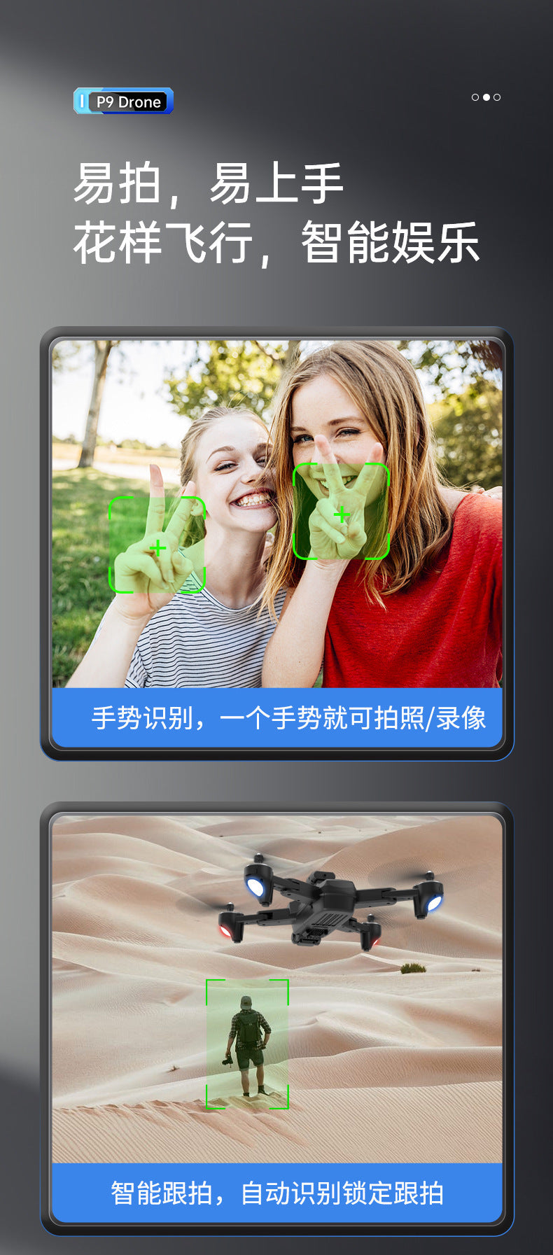 Obstacle Avoidance Drone HD Aerial Photography Long Endurance Folding Remote Control Aircraft Shooting Boy Toy Aircraft