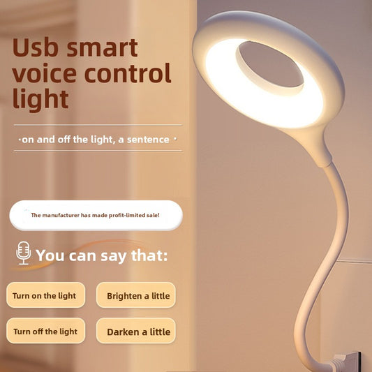 Smart USB LED Voice Control Bedside Night Light