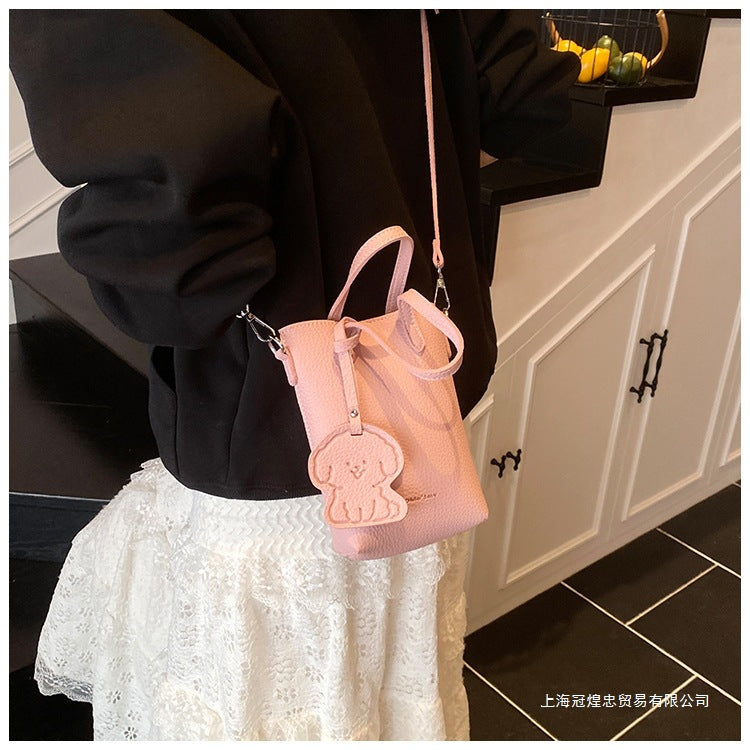 Women's Bag Single Shoulder Crossbody Bag Versatile Handbag New Simple Style Basket Fashionable Spring2025Fashion