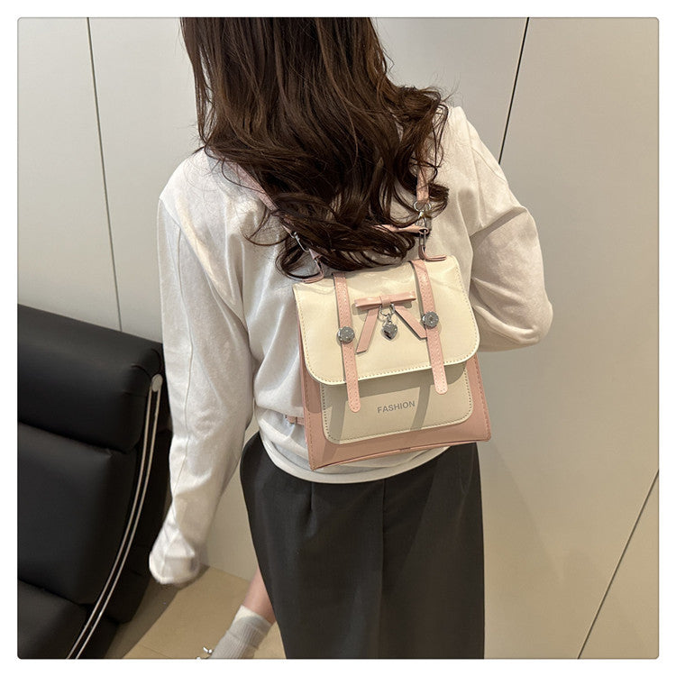 Single Shoulder Double Shoulder Women's Bag2025New Fashionable Girly Casual Multi-use Small Square Bag Spring Summer Hot-selling Women's Bag