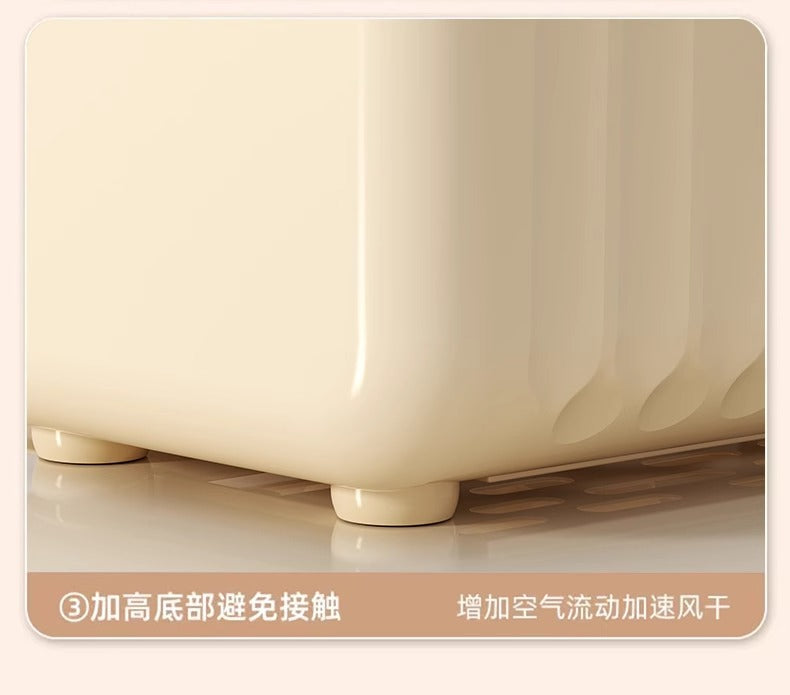 Dish Rack Storage Rack Bowl and Chopsticks Draining Rack Kitchen Bowl Plate Tableware Storage Box Countertop Bowl Storage Box for Home Use