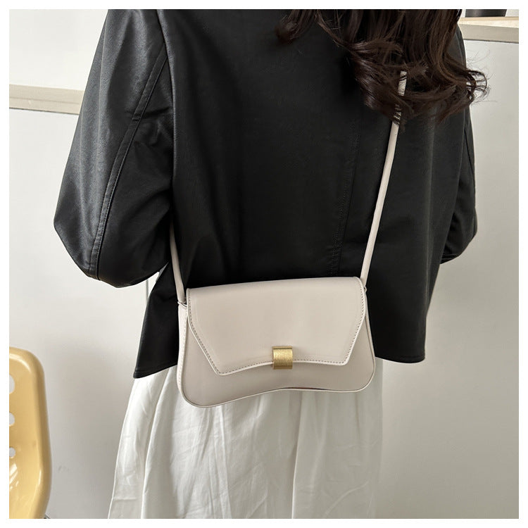 Trendy Women's Shoulder Crossbody Bag Small Square Bag2024Spring new style simple retro hand-held underarm bag