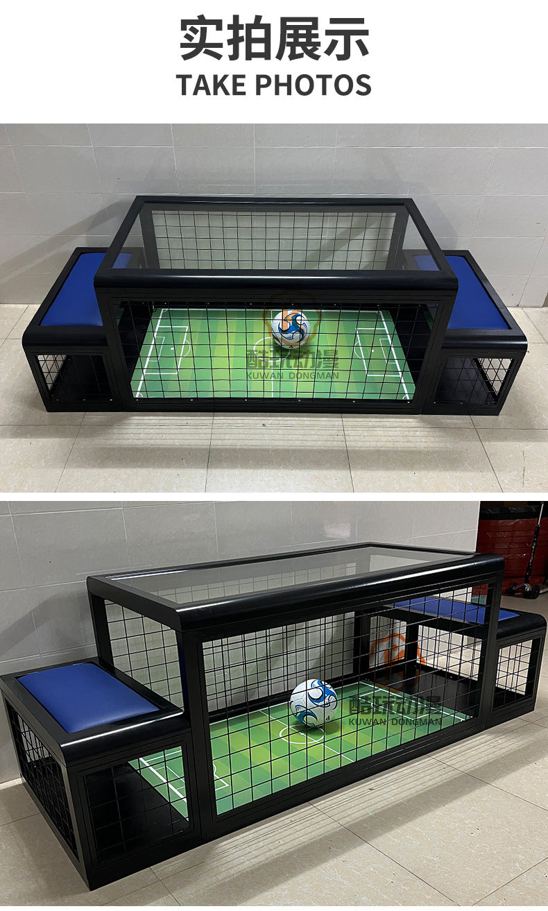 Double Under-Desk Soccer Machine Sports Game Equipment Real-Player Interactive Warm-Up Activity Props Under-Desk Soccer