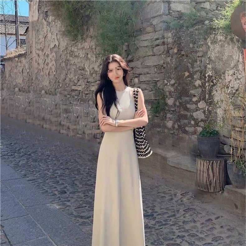 Women's Summer Sleeveless Tank Top Dress2025New Slim Fit Slimming Hot Girl Temperament a Wholesale