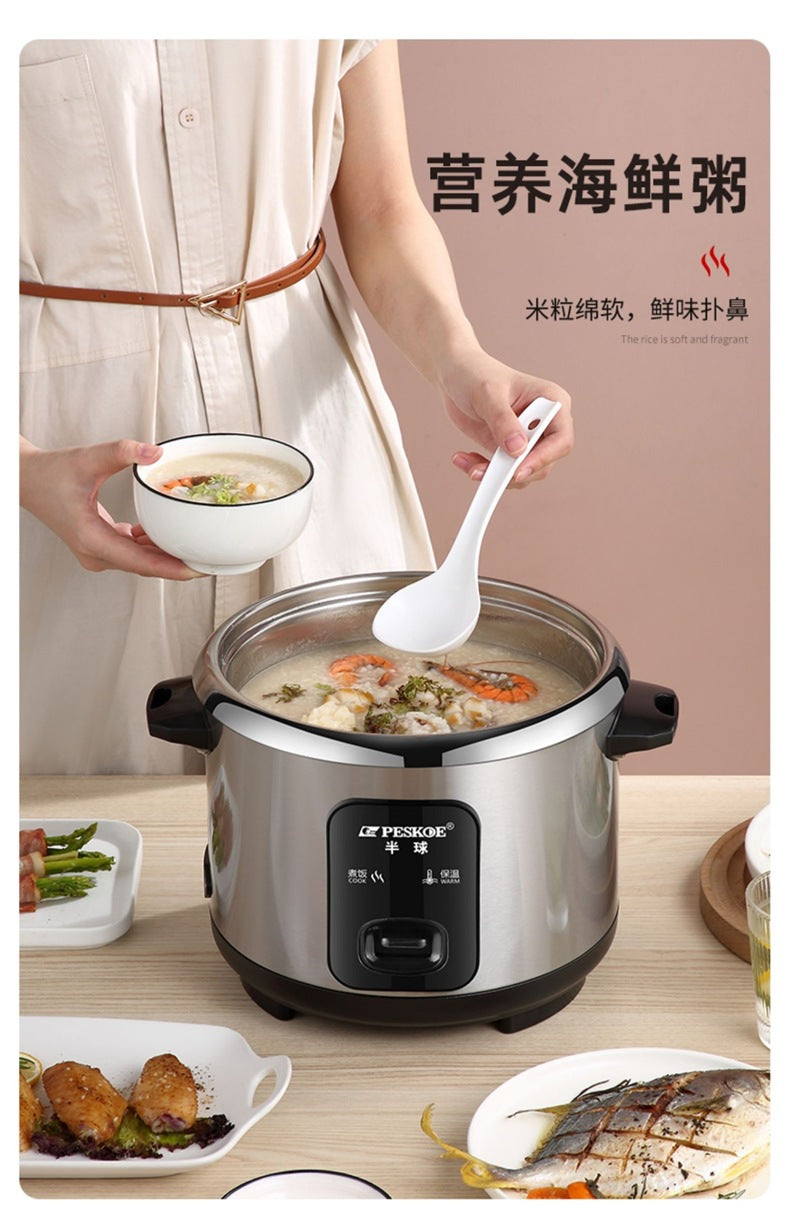 316Stainless Steel Old-fashioned Rice Cooker Household Small Steaming and Cooking1-2-3-4-6People5L Porridge and Soup Cooker